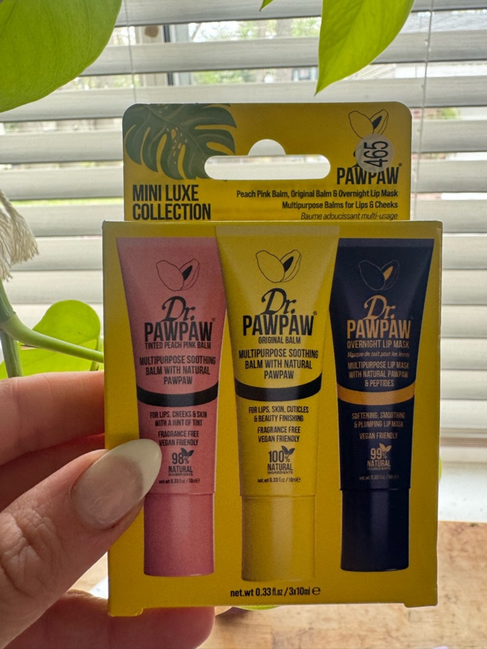 Dr. PAWPAW Mini Luxe Collection set featuring three multipurpose balms